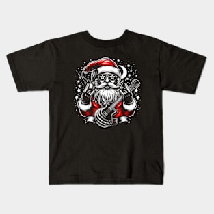 Rockstar Santa #8 Kids T-Shirt